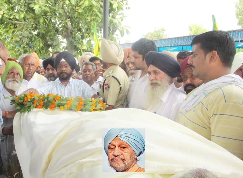 ਨਾਵਲਕਾਰ ਗੁਰਦਿਆਲ ਸਿੰਘ ਨੂੰ ਸੇਜਲ ਅੱਖਾਂ ਨਾਲ ਅੰਤਿਮ ਵਿਦਾਇਗੀ