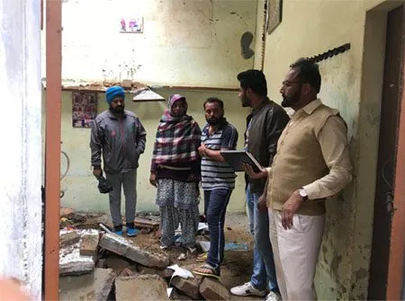 ਭਾਰੀ ਬਾਰਿਸ਼ ਕਾਰਨ ਪਿੰਡ ਮਾਹੋਰਾਣਾ ਵਿਖੇ ਮਕਾਨ ਦੀ ਛੱਤ ਡਿੱਗੀ