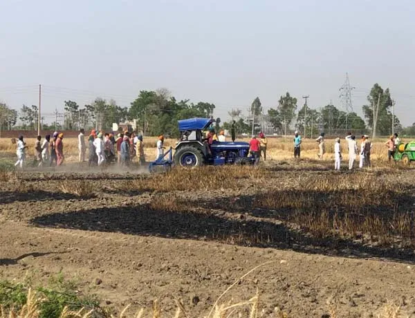 4 ਏਕੜ ਕਣਕ ਹੋਈ ਸੜ ਕੇ ਸੁਆਹ