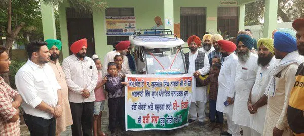 ਪਿੰਡ ਚਨਾਰਥਲ ਖੁਰਦ ਦੀ ਪੰਚਾਇਤ ਵੱਲੋਂ ਬਜੁਰਗਾਂ, ਔਰਤਾਂ ਤੇ ਦਿਵਿਆਂਗਾਂ ਲਈ ਮੁਫਤ ਈ-ਰਿਕਸਾ ਸਹੂਲਤ