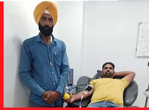 ਬਲਾਕ ਭੰਗੀਦਾਸ ਨੇ ਪਲੇਟਲੈਟਸ ਡੋਨੇਟ ਕਰ ਦਿੱਤੀ ਪੂਜਨੀਕ ਬਾਪੂ ਜੀ ਨੂੰ ਸ਼ਰਧਾਂਜਲੀ