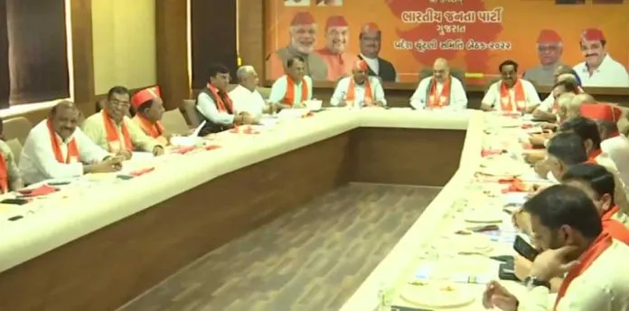 Gujrat ਵਿਧਾਨ ਸਭਾ ਚੋਣਾਂ ਦੀ ਤਰੀਕ ਦੇ ਐਲਾਨ ਤੋਂ ਪਹਿਲਾਂ BJP ਦੀ ਮੀਟਿੰਗ ਸ਼ੁਰੂ