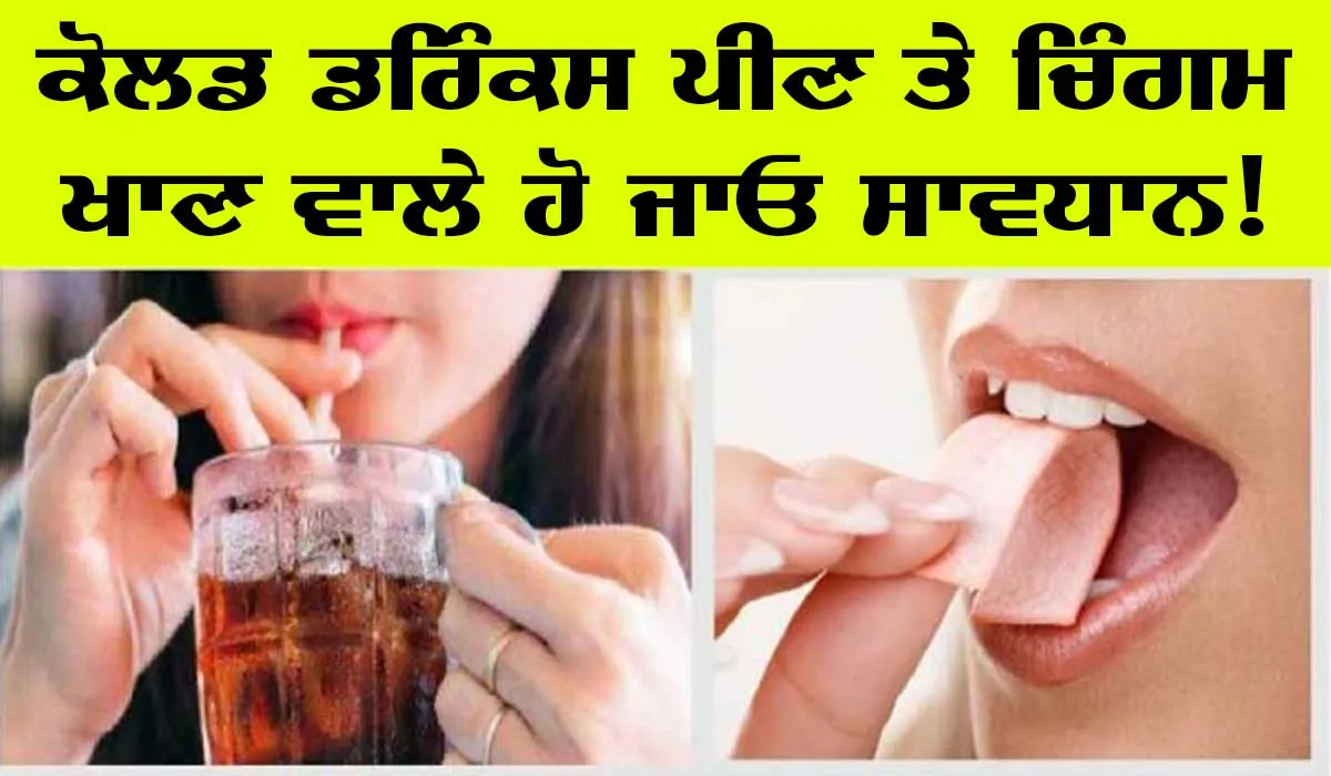 ਸਾਵਧਾਨ! ਕੋਲਡ ਡਰਿੰਕ ਤੇ ਚਿੰਗਮ ਖਾਣ ਨਾਲ ਹੋ ਸਕਦੈ ਕੈਂਸਰ! WHO ਦਾ ਦਾਅਵਾ