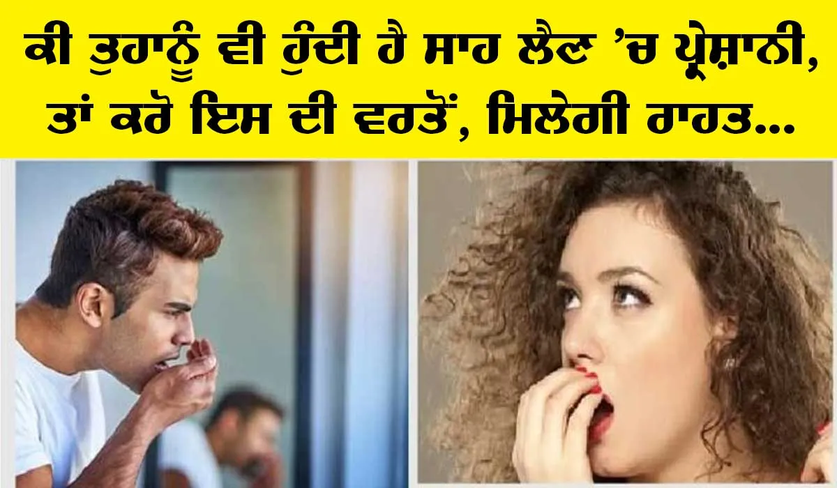 Breathing Problem : ਕੀ ਤੁਹਾਨੂੰ ਵੀ ਸਾਹ ਲੈਣ ’ਚ ਹੈ ਤਕਲੀਫ ਤਾਂ ਇਸ ਜਾਦੂਈ ਪੋਟਲੀ ਦੀ ਕਰੋ ਵਰਤੋਂ