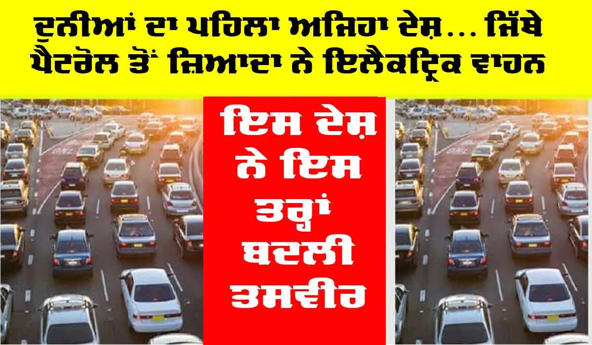 Electric Vehicles: ਦੁਨੀਆ ਦਾ ਪਹਿਲਾ ਦੇਸ਼ ਜਿੱਥੇ ਨੇ ਪੈਟਰੋਲ ਤੋਂ ਜ਼ਿਆਦਾ ਇਲੈਕਟ੍ਰਿਕ ਵਾਹਨ, ਇਸ ਦੇਸ਼ ਦੀ ਇਸ ਤਰ੍ਹਾਂ ਬਦਲੀ ਤਸਵੀਰ