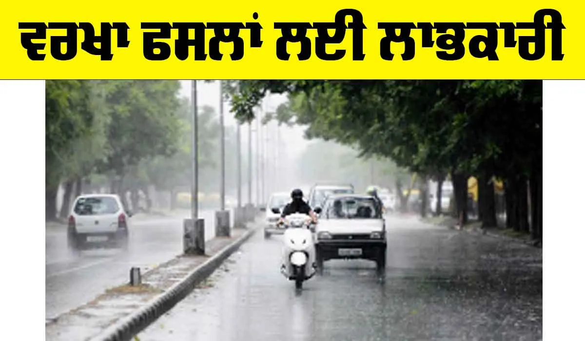 Today weather: ਵਰਖਾ ਫਸਲਾਂ ਲਈ ਲਾਭਕਾਰੀ