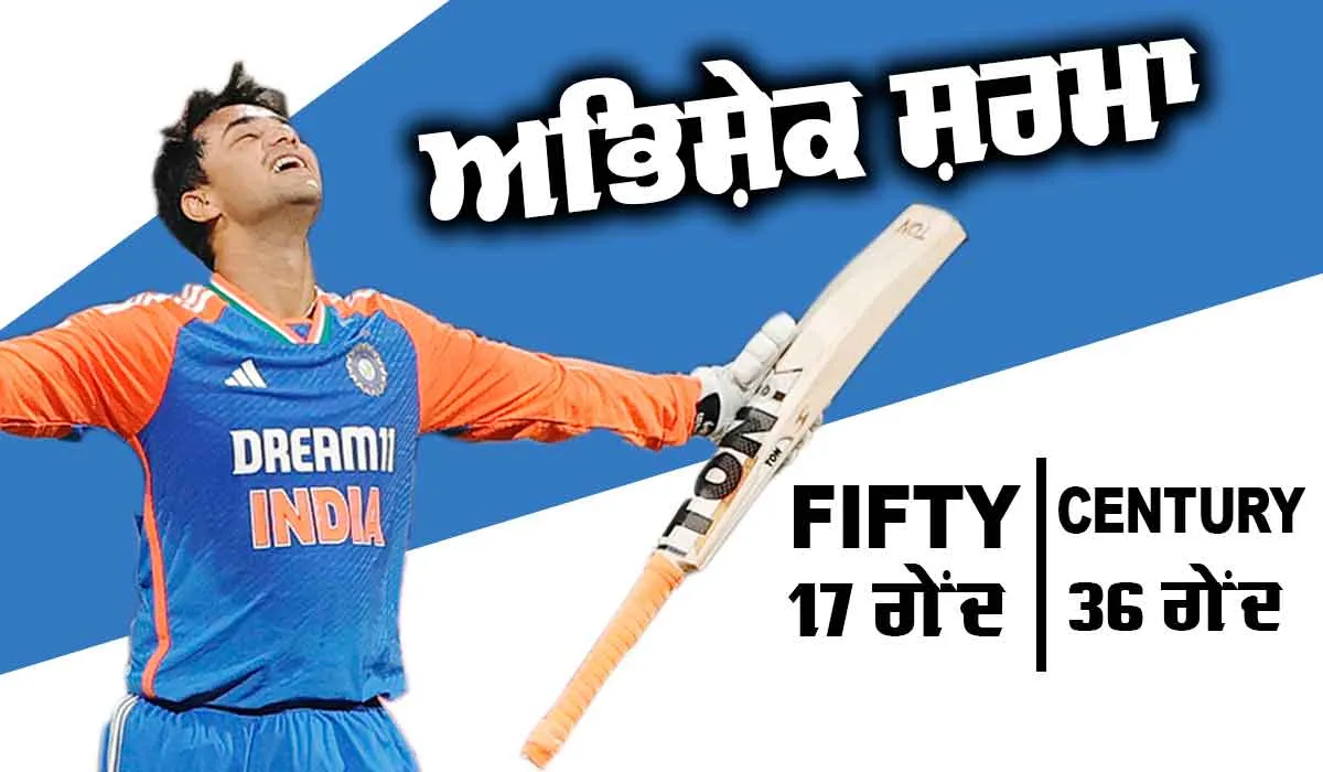 IND vs ENG: ਅਭਿਸ਼ੇਕ ਦੇ ਟੀ20 ਪਾਰੀ ’ਚ ਰਿਕਾਰਡ 13 ਛੱਕੇ, ਸਭ ਤੋਂ ਤੇਜ਼ ਸੈਂਕੜਾ ਜੜਨ ਵਾਲੇ ਦੂਜੇ ਭਾਰਤੀ, ਇੰਗਲੈਂਡ ਦੀ ਟੀ20 ’ਚ ਸਭ ਤੋਂ ਵੱਡੀ ਹਾਰ, ਰਿਕਾਰਡ…