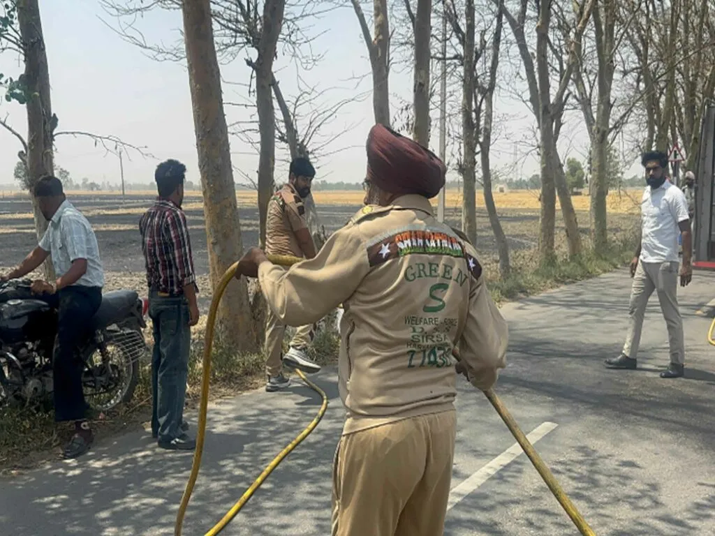 Fire in Sangrur