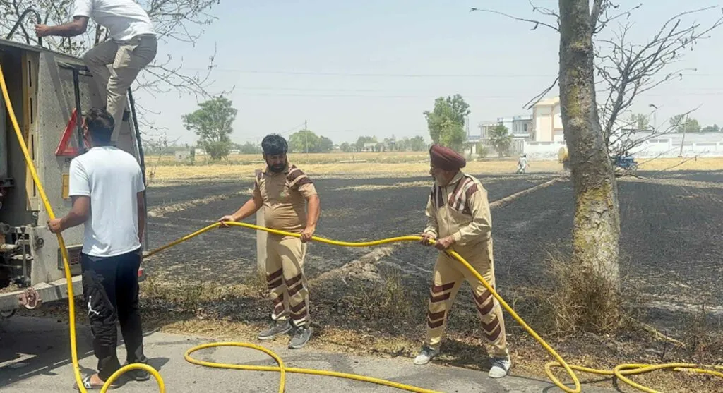 Fire in Sangrur