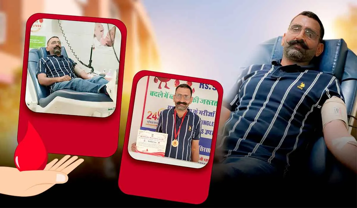 Sirsa News: ਲਾਲ ਸਿੰਘ ਇੰਸਾਂ ਨੇ 34ਵੀਂ ਵਾਰ ਖੂਨਦਾਨ ਕਰ ਨਿਭਾਇਆ ਮਾਨਵਤਾ ਦਾ ਫਰਜ਼