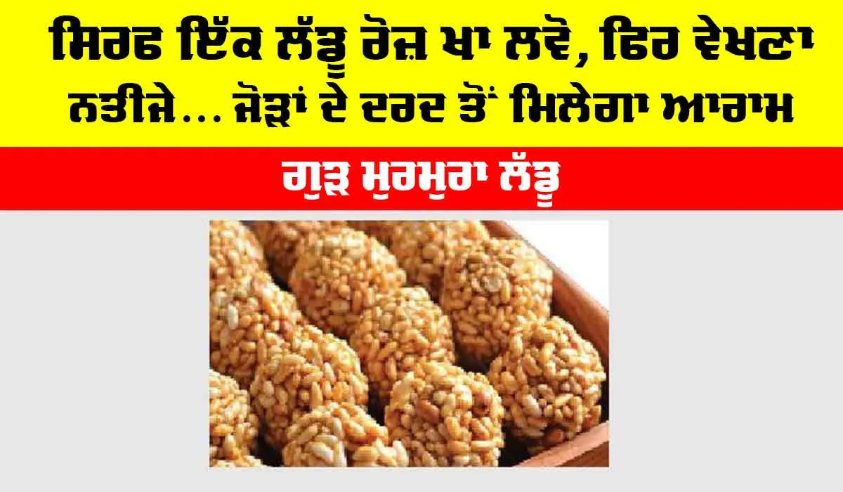 Murmura Laddu Recipe: ਸਿਰਫ ਇੱਕ ਲੱਡੂ ਰੋਜ਼ ਖਾ ਲਵੋ, ਫਿਰ ਵੇਖਣਾ ਨਤੀਜੇ… ਜੋੜਾਂ ਦੇ ਦਰਦ ਤੋਂ ਮਿਲੇਗਾ ਆਰਾਮ