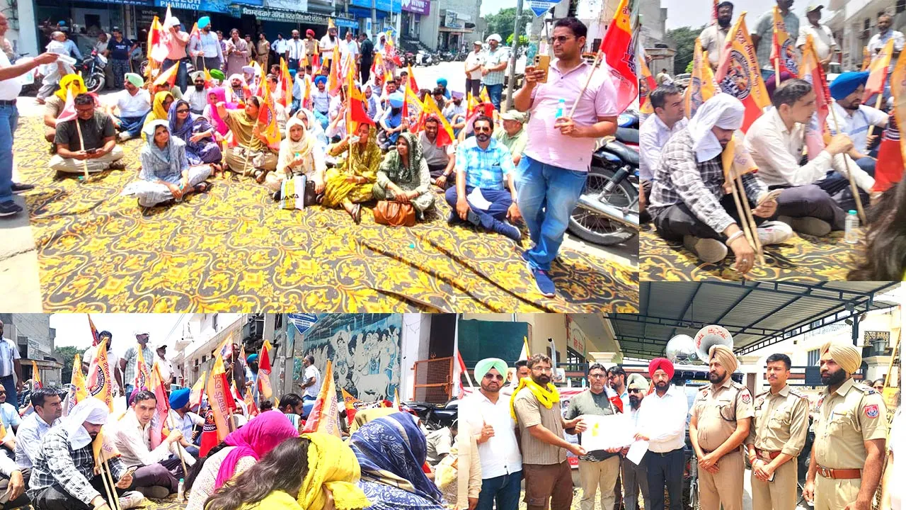 Computer Teachers Protest Punjab: ਕੰਪਿਊਟਰ ਅਧਿਆਪਕਾਂ ਵੱਲੋਂ ਮੰਤਰੀ ਅਮਨ ਅਰੋੜਾ ਦੀ ਕੋਠੀ ਅੱਗੇ ਰੋਸ ਧਰਨਾ ਪ੍ਰਦਰਸ਼ਨ 