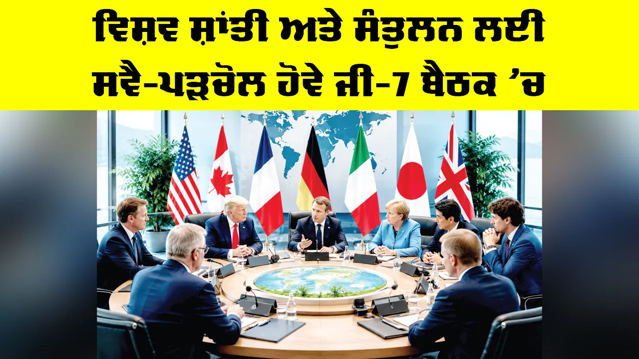 G7 Global Peace: ਵਿਸ਼ਵ ਸ਼ਾਂਤੀ ਅਤੇ ਸੰਤੁਲਨ ਲਈ ਸਵੈ-ਪੜਚੋਲ ਹੋਵੇ ਜੀ-7 ਬੈਠਕ ’ਚ