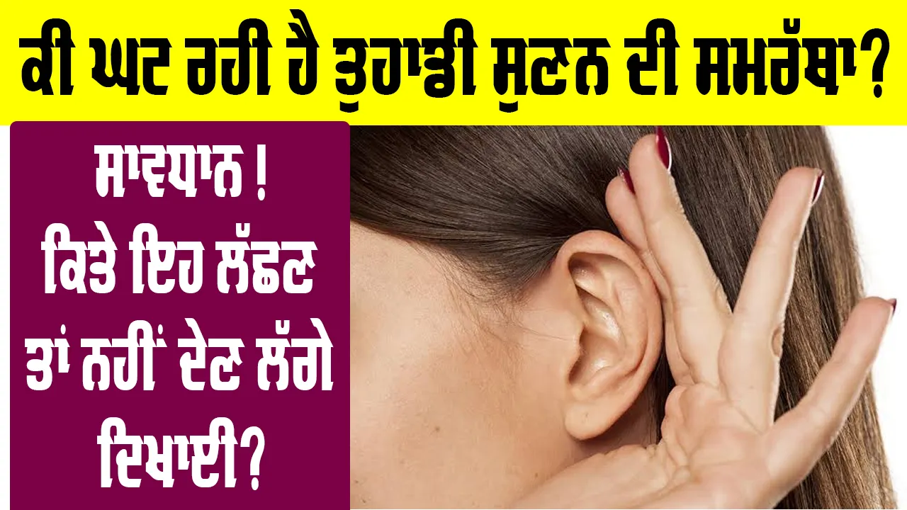 Health Tips: ਕੀ ਘਟ ਰਹੀ ਹੈ ਤੁਹਾਡੀ ਸੁਣਨ ਦੀ ਸਮਰੱਥਾ? 
