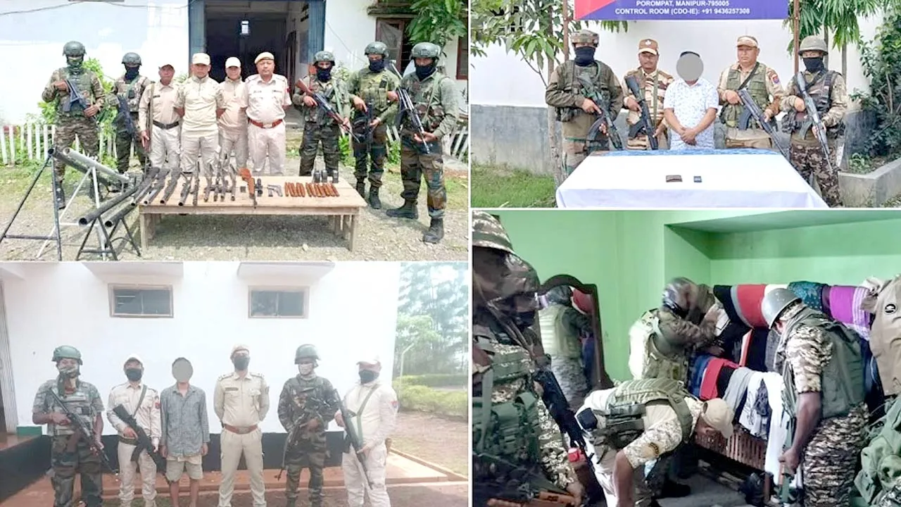 Manipur Terrorists Arrested: ਮਨੀਪੁਰ ’ਚ ਦੋ ਅੱਤਵਾਦੀ ਗ੍ਰਿਫ਼ਤਾਰ, ਹਥਿਆਰਾਂ ਤੇ ਗੋਲਾ ਬਾਰੂਦ ਦਾ ਵੱਡਾ ਜ਼ਖੀਰਾ ਬਰਾਮਦ