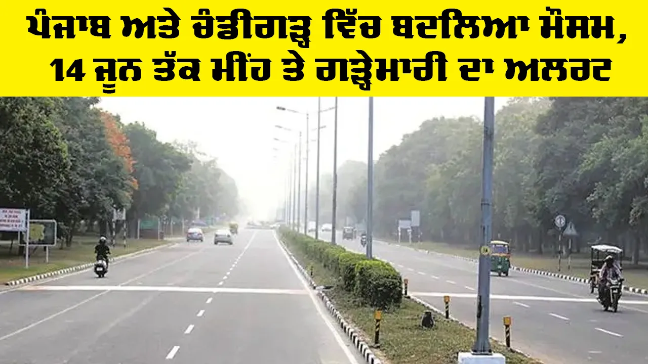 Weather Punjab: ਪੰਜਾਬ ਤੇ ਚੰਡੀਗੜ੍ਹ 'ਚ ਬਦਲਿਆ ਮੌਸਮ, 14 ਜੂਨ ਤੱਕ ਮੀਂਹ ਤੇ ਗੜ੍ਹੇਮਾਰੀ ਦਾ ਅਲਰਟ