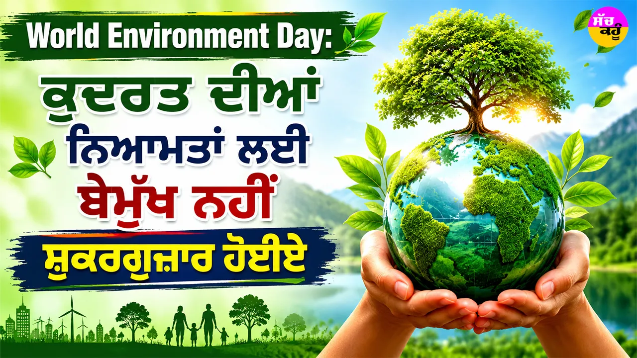 World Environment Day: ਕੁਦਰਤ ਦੀਆਂ ਨਿਆਮਤਾਂ ਲਈ ਬੇਮੁੱਖ ਨਹੀਂ ਸ਼ੁਕਰਗੁਜ਼ਾਰ ਹੋਈਏ