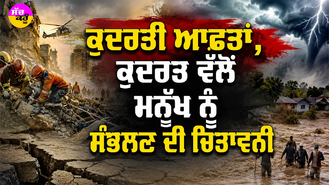Climate Crisis: ਕੁਦਰਤੀ ਆਫ਼ਤਾਂ, ਕੁਦਰਤ ਵੱਲੋਂ ਮਨੁੱਖ ਨੂੰ ਸੰਭਲਣ ਦੀ ਚਿਤਾਵਨੀ