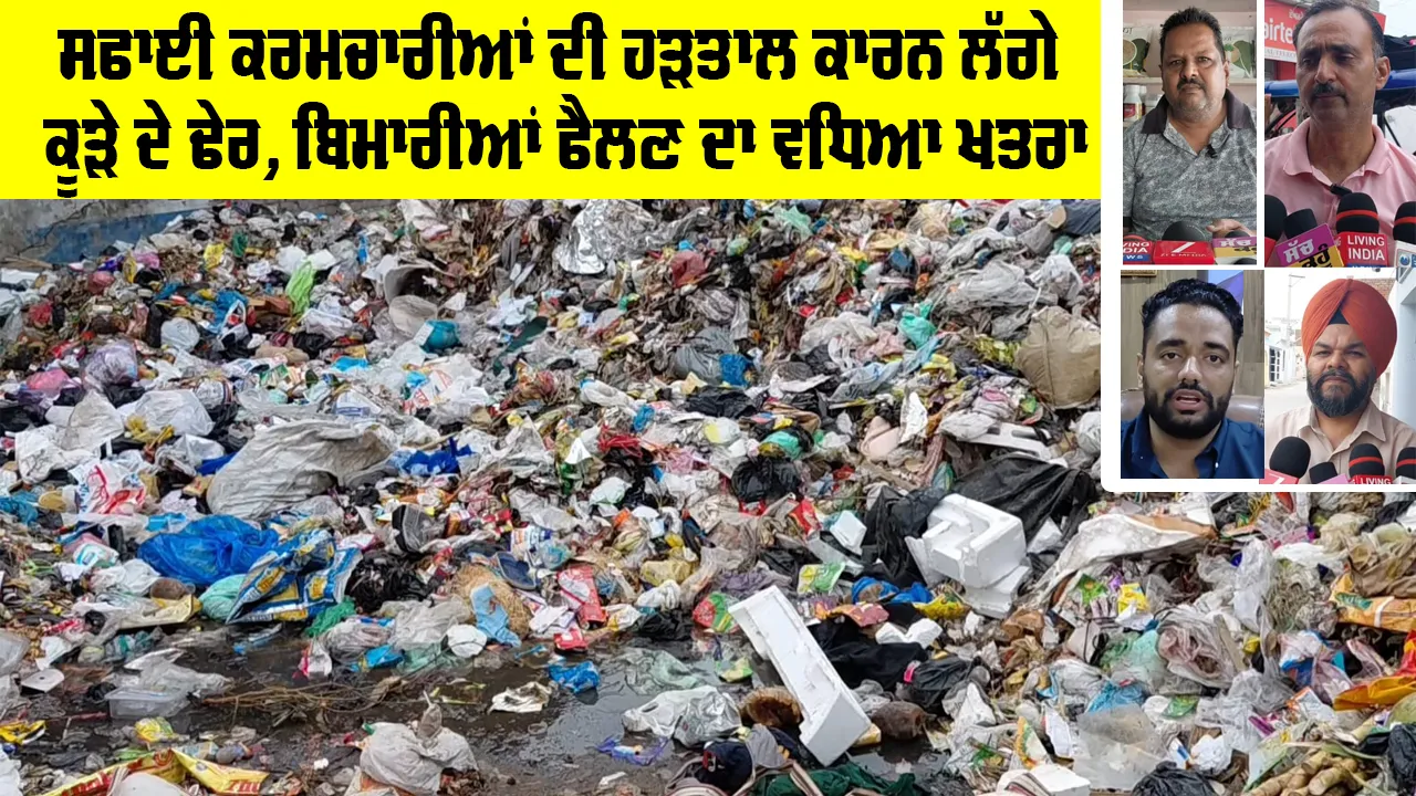 Kotkapura News: ਸਫਾਈ ਕਰਮਚਾਰੀਆਂ ਦੀ ਹੜਤਾਲ ਕਾਰਨ ਲੱਗੇ ਕੂੜੇ ਦੇ ਢੇਰ, ਬਿਮਾਰੀਆਂ ਫੈਲਣ ਦਾ ਵਧਿਆ ਖਤਰਾ