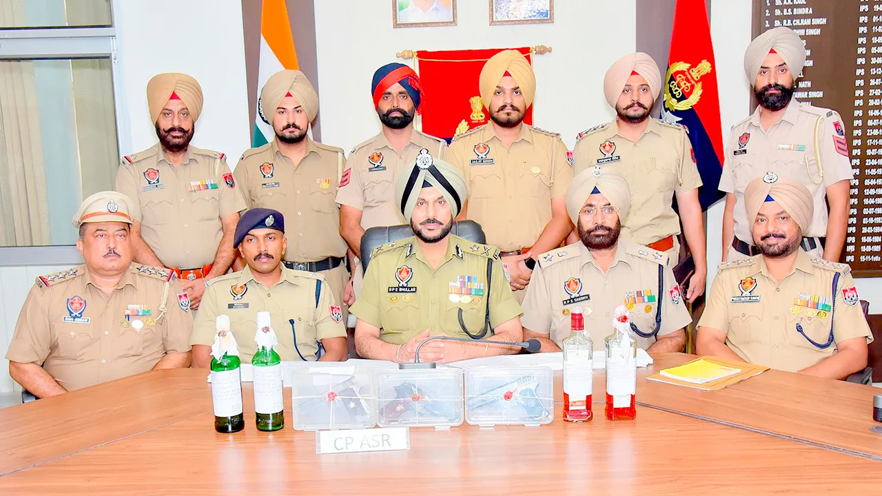 Amritsar Crime News: ਅੰਮ੍ਰਿਤਸਰ ਪੁਲਿਸ ਨੇ ਚਾਰ ਪੈਟਰੋਲ ਬੰਬਾਂ ਤੇ 3 ਪਸਤੌਲਾਂ ਸਮੇਤ 9 ਮੁਲਜ਼ਮਾਂ ਨੂੰ ਕੀਤਾ ਕਾਬੂ
