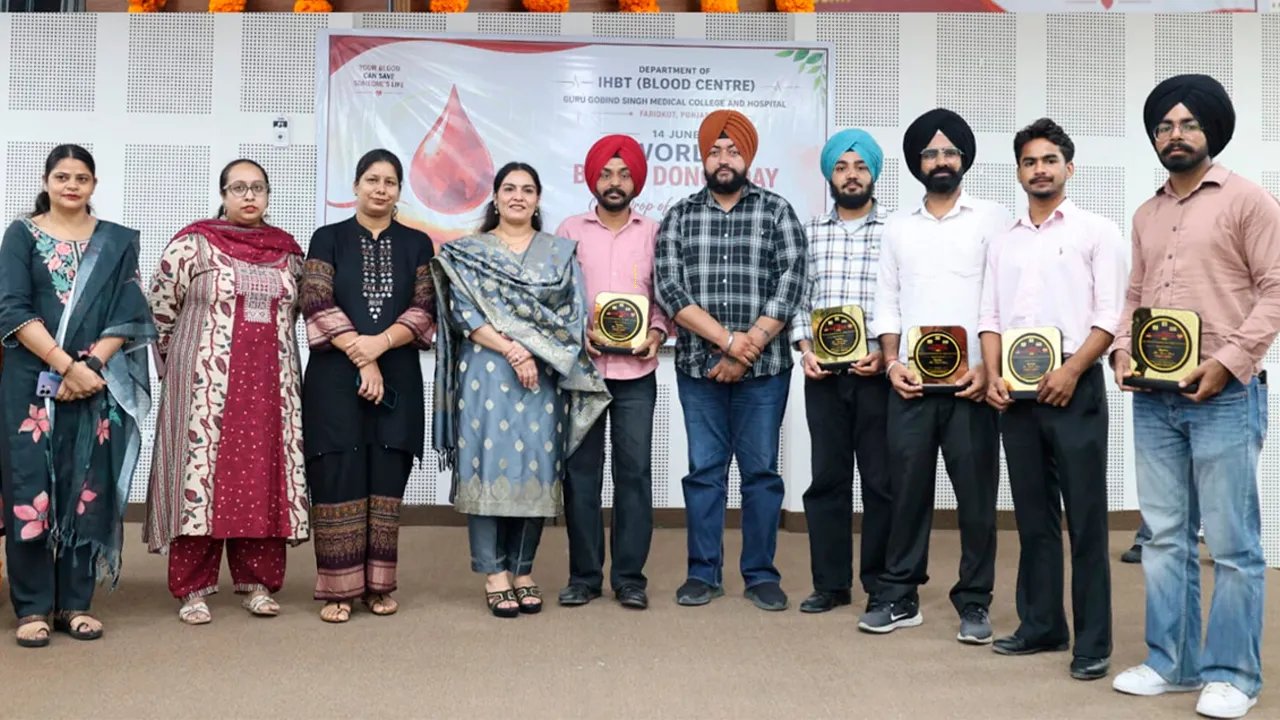 Blood Donation Awareness: ਬਲੱਡ ਡੋਨਰ ਡੇਅ ਮੌਕੇ ਸਮਾਜ ਸੇਵੀ ਸੁਸਾਇਟੀ ਤੇ ਖੂਨਦਾਨੀਆਂ ਦਾ ਸਨਮਾਨ