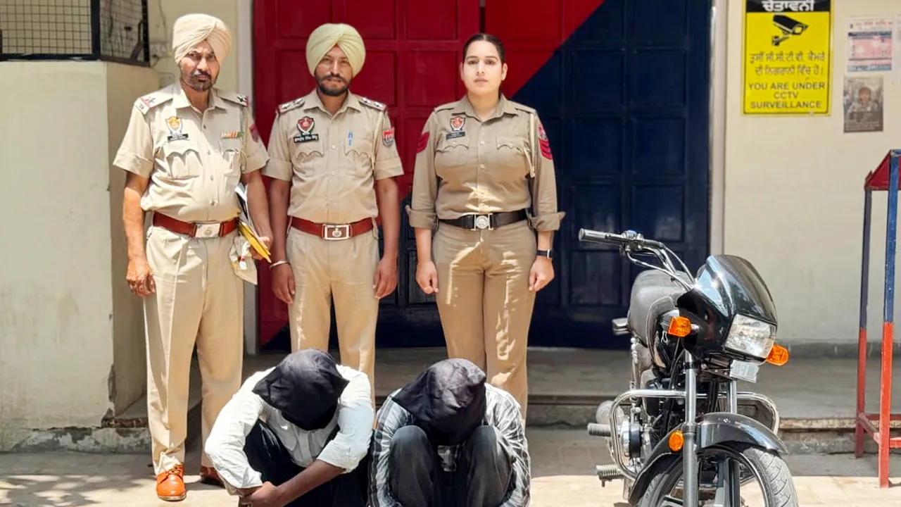Crime News: 208 ਗ੍ਰਾਮ ਹੈਰੋਇਨ ਸਮੇਤ ਦੋ ਨਸ਼ਾ ਤਸਕਰ ਕਾਬੂ