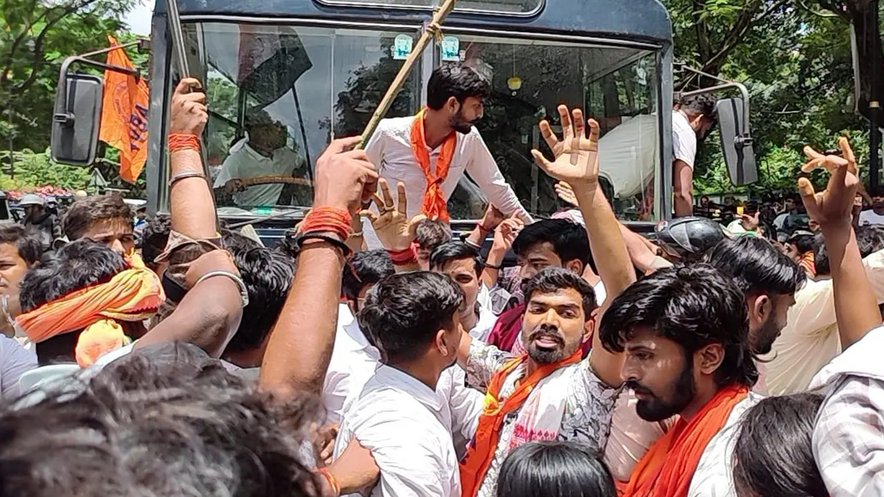 Jharkhand Bandh: ਵਿਧਾਨ ਸਭਾ ਦਾ ਘਿਰਾਓ ਕਰਨ ਦੀ ਕੋਸ਼ਿਸ਼ ਕਰਦੇ ਹਿਰਾਸਤ ’ਚ ਲਏ ਏਬੀਵੀਪੀ ਕਾਰਕੁਨ