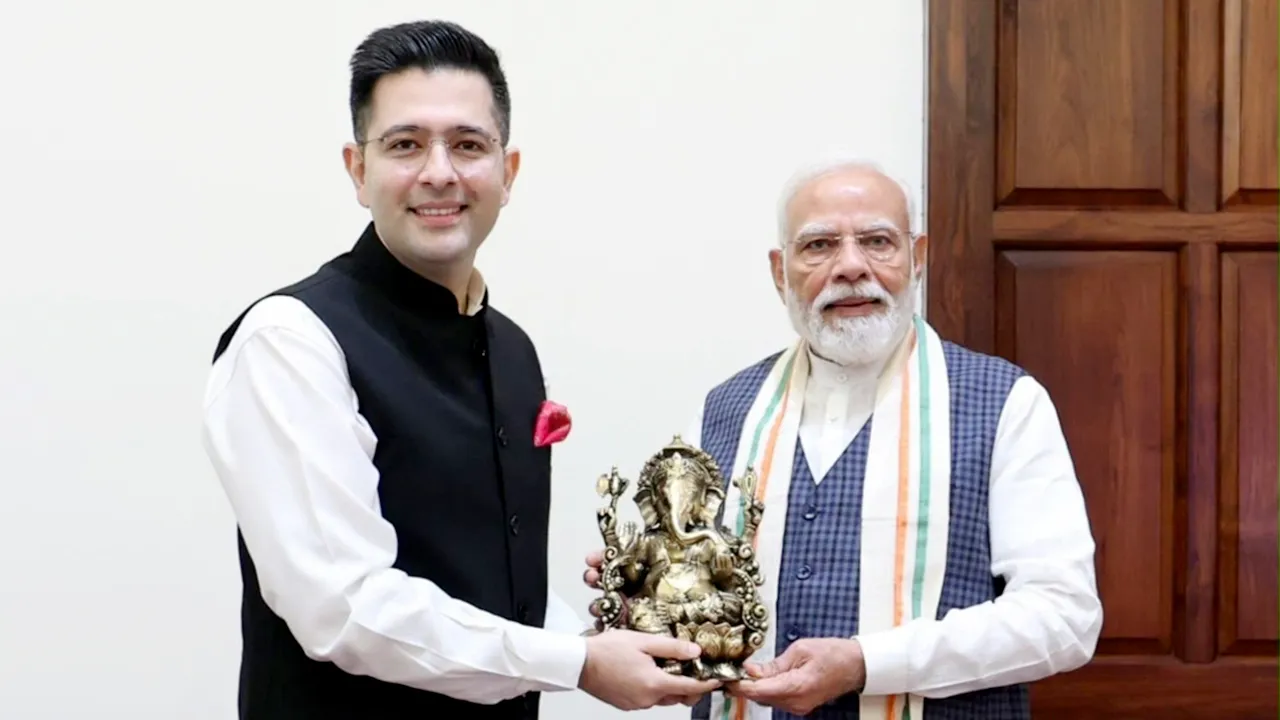 Raghav Chadha: ਰਾਜ ਸਭਾ ਮੈਂਬਰ ਰਾਘਵ ਚੱਢਾ ਨੇ ਪੀਐਮ ਮੋਦੀ ਨਾਲ ਕੀਤੀ ਮੁਲਾਕਾਤ, ਗੱਲਬਾਤ ਨੂੰ ਦੱਸਿਆ ਖਾਸ