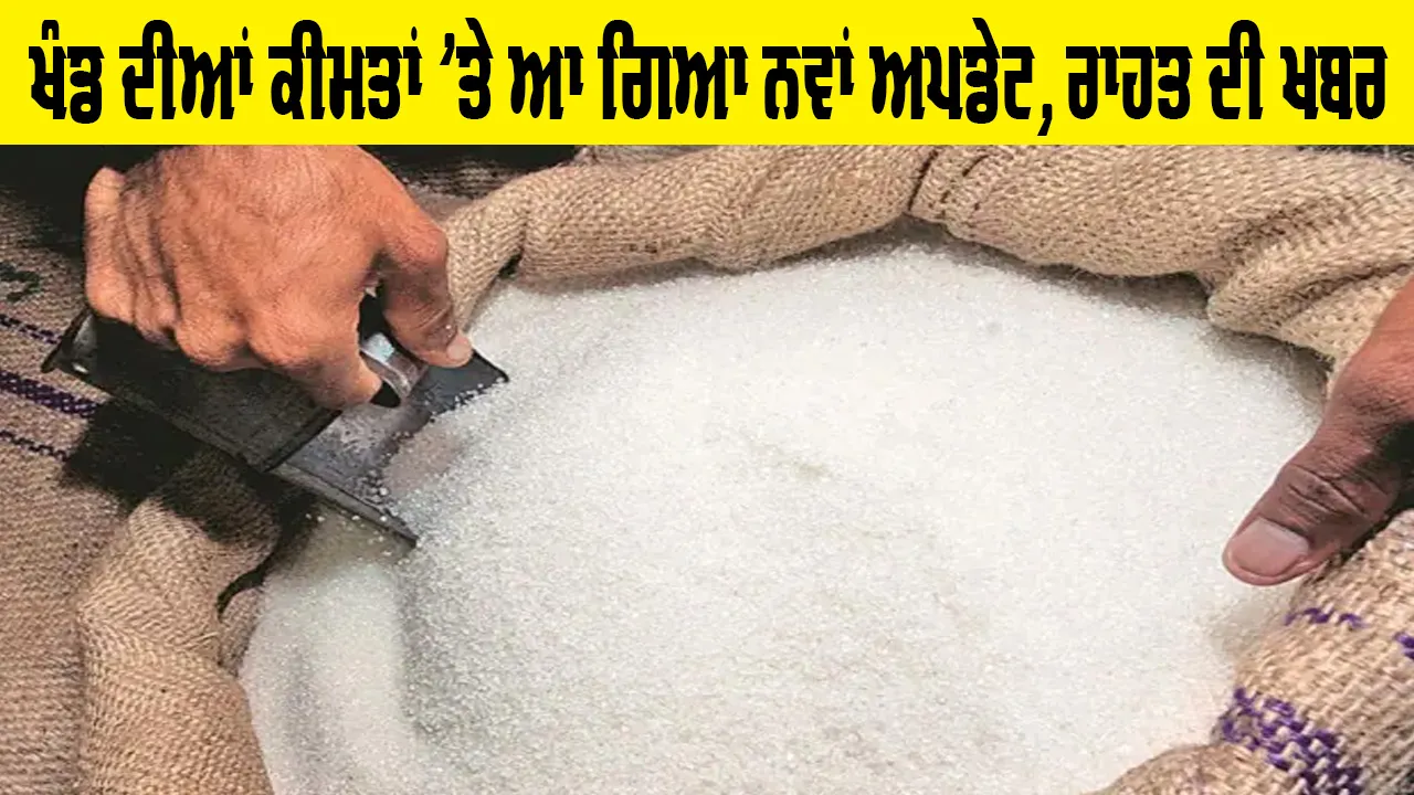 Sugar Price Update: ਖੰਡ ਦੀਆਂ ਕੀਮਤਾਂ ’ਤੇ ਆ ਗਿਆ ਨਵਾਂ ਅਪਡੇਟ, ਰਾਹਤ ਦੀ ਖਬਰ
