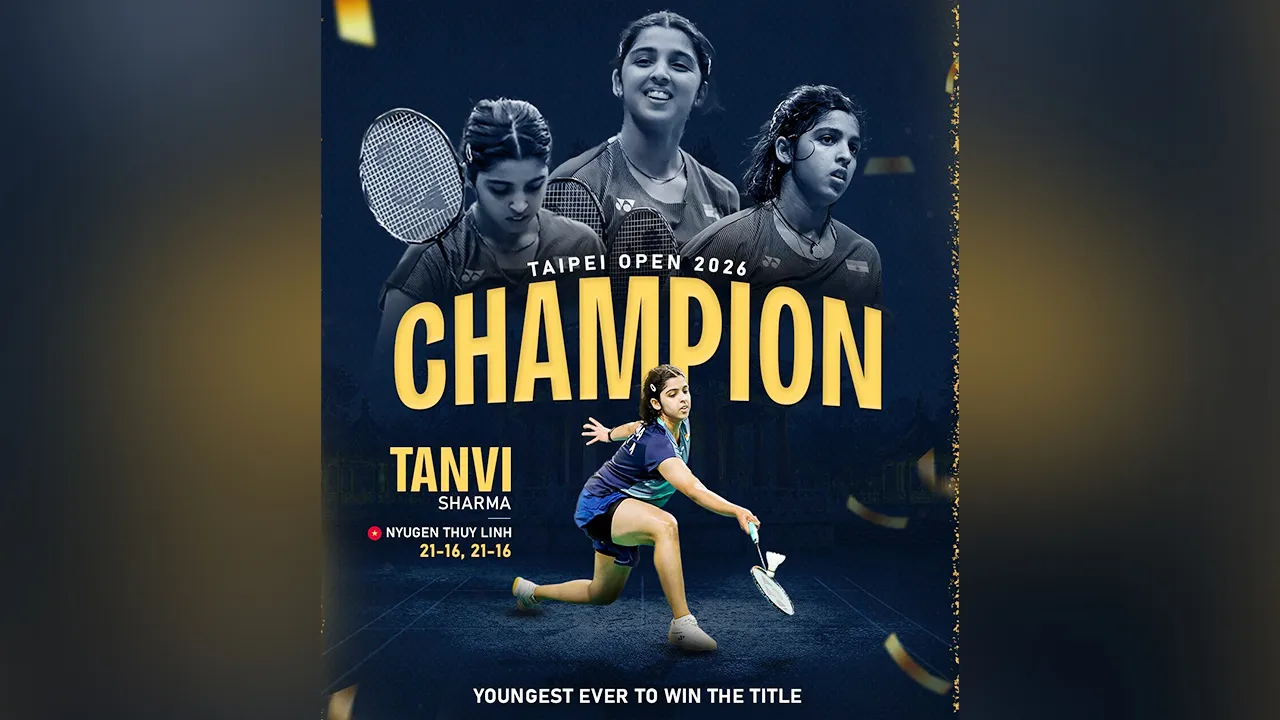 Tanvi Sharma: ਤਨਵੀ ਸ਼ਰਮਾ ਨੇ ਤਾਈਪੇ ਓਪਨ ਸੁਪਰ-300 ਬੈਡਮਿੰਟਨ ਟੂਰਨਾਮੈਂਟ ਦਾ ਮਹਿਲਾ ਸਿੰਗਲਜ਼ ਖਿਤਾਬ ਜਿੱਤ ਰਚਿਆ ਇਤਿਹਾਸ