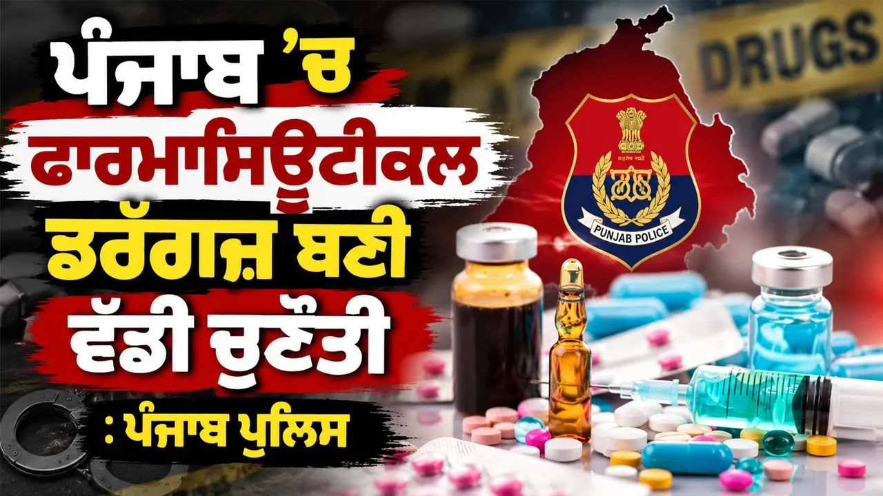 Drug Trafficking: ਪੰਜਾਬ ’ਚ ਫਾਰਮਾਸਿਊਟੀਕਲ ਡਰੱਗਜ਼ ਬਣੀ ਵੱਡੀ ਚੁਣੌਤੀ : ਪੰਜਾਬ ਪੁਲਿਸ
