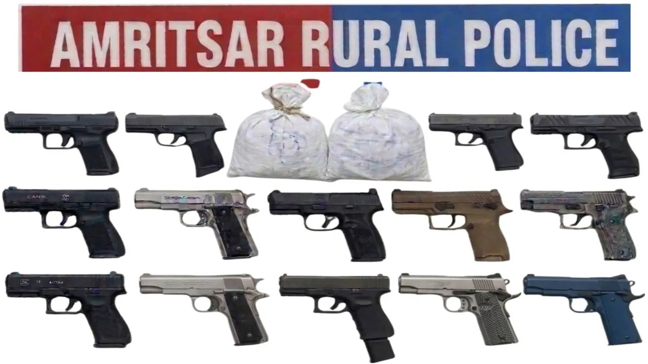 Amritsar Police Drug Smuggling: ਅੰਮ੍ਰਿਤਸਰ ਪੁਲਿਸ ਵੱਲੋਂ ਨਸ਼ਾ ਤੇ ਹਥਿਆਰ ਤਸਕਰੀ ਨੈੱਟਵਰਕ ਦਾ ਪਰਦਾਫਾਸ਼, 7 ਮੁਲਜ਼ਮ ਗ੍ਰਿਫ਼ਤਾਰ