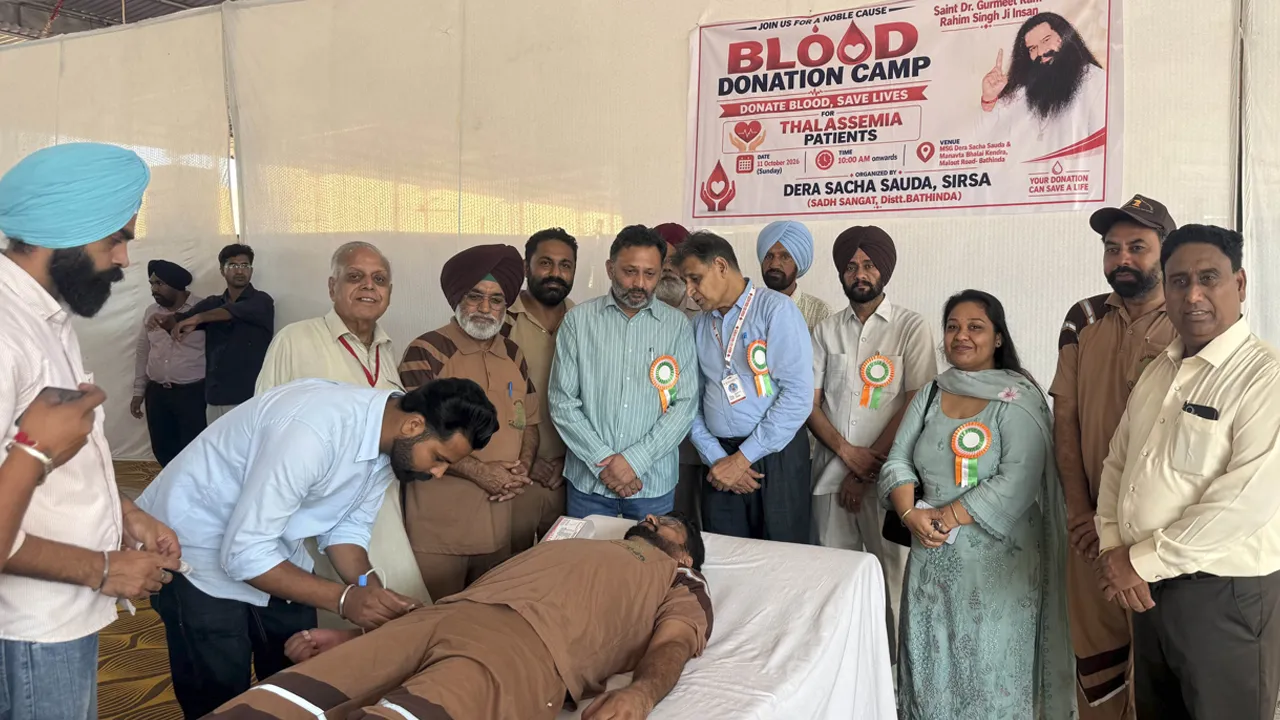 Blood Donation Camp: ਡੇਰਾ ਸ਼ਰਧਾਲੂਆਂ ਵੱਲੋਂ ਥੈਲੇਸੀਮੀਆ ਪੀੜਤ ਬੱਚਿਆਂ ਲਈ 94 ਯੂਨਿਟ ਖੂਨਦਾਨ