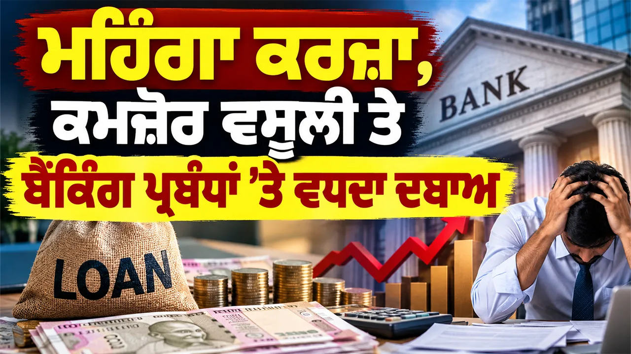 Expensive Loans: ਮਹਿੰਗਾ ਕਰਜ਼ਾ, ਕਮਜ਼ੋਰ ਵਸੂਲੀ ਤੇ ਬੈਂਕਿੰਗ ਪ੍ਰਬੰਧਾਂ ’ਤੇ ਵਧਦਾ ਦਬਾਅ
