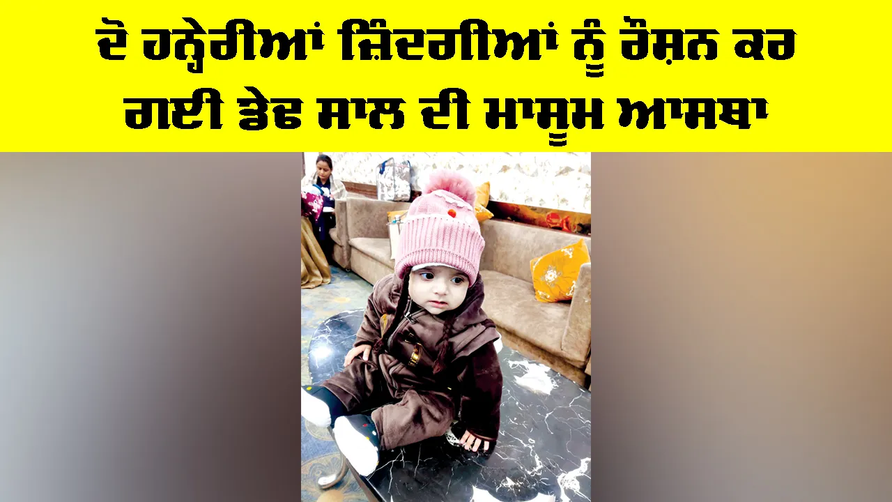 Eye Donation: ਦੋ ਹਨ੍ਹੇਰੀਆਂ ਜ਼ਿੰਦਗੀਆਂ ਨੂੰ ਰੌਸ਼ਨ ਕਰ ਗਈ ਡੇਢ ਸਾਲ ਦੀ ਮਾਸੂਮ ਆਸਥਾ