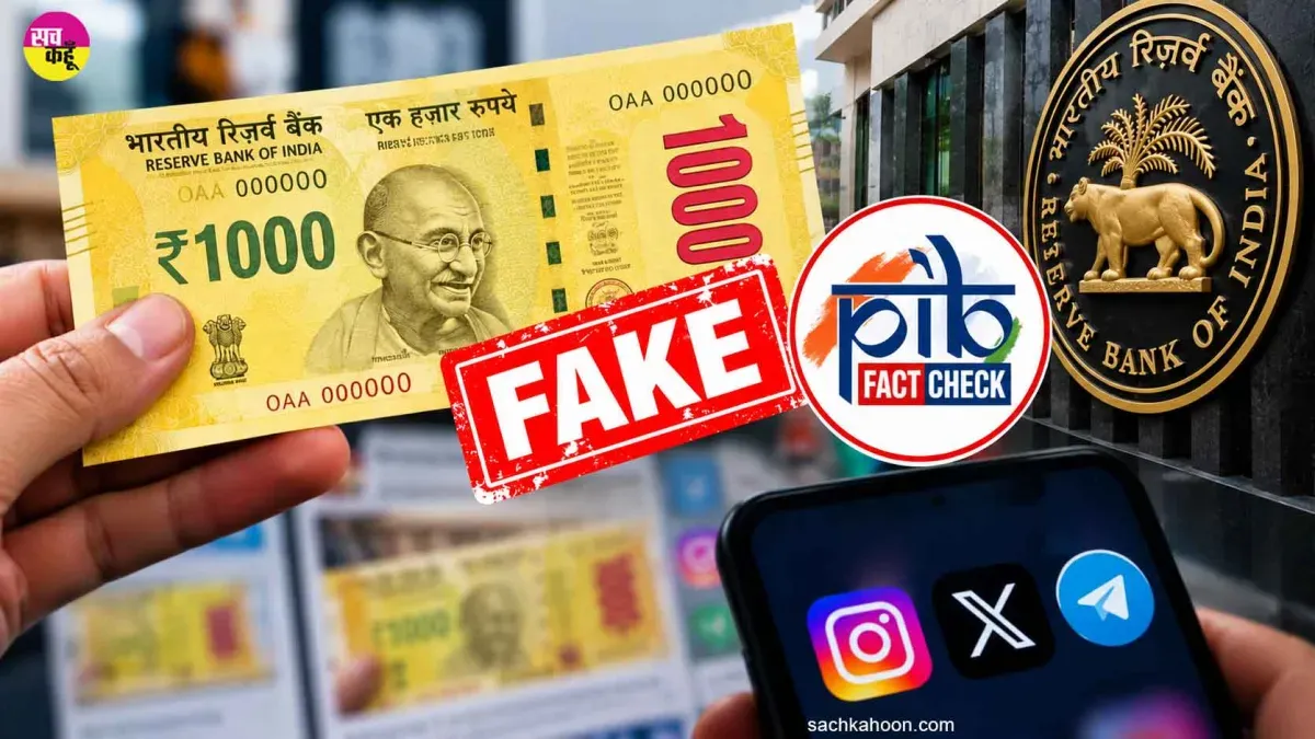 New ₹1000 Note: 1000 ਰੁਪਏ ਦੇ ਨਵੇਂ ਨੋਟ ਨਾਲ ਜੁੜਿਆ ਵਾਇਰਲ ਦਾਅਵਾ ਖਾਰਜ