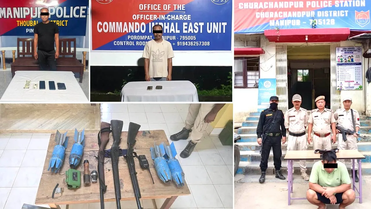 Manipur Terrorists Arrested: ਮਣੀਪੁਰ ਵਿੱਚ ਦੋ ਅੱਤਵਾਦੀ ਗ੍ਰਿਫ਼ਤਾਰ, ਹਥਿਆਰ ਅਤੇ ਹੋਰ ਸਮੱਗਰੀ ਬਰਾਮਦ