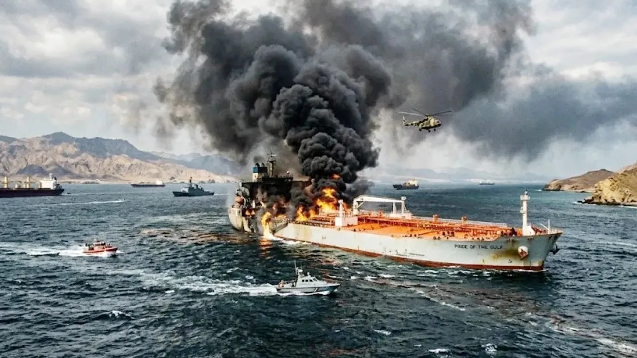 Strait of Hormuz Attacks: ਹੋਰਮੁਜ਼ ’ਚ ਇੱਕ ਹਫ਼ਤੇ ’ਚ 10 ਜਹਾਜ਼ਾਂ ’ਤੇ ਹਮਲਾ, ਓਮਾਨ ਸਾਗਰ ’ਚ ਤੇਲ ਟੈਂਕਰ ਨੂੰ ਲੱਗੀ ਅੱਗ