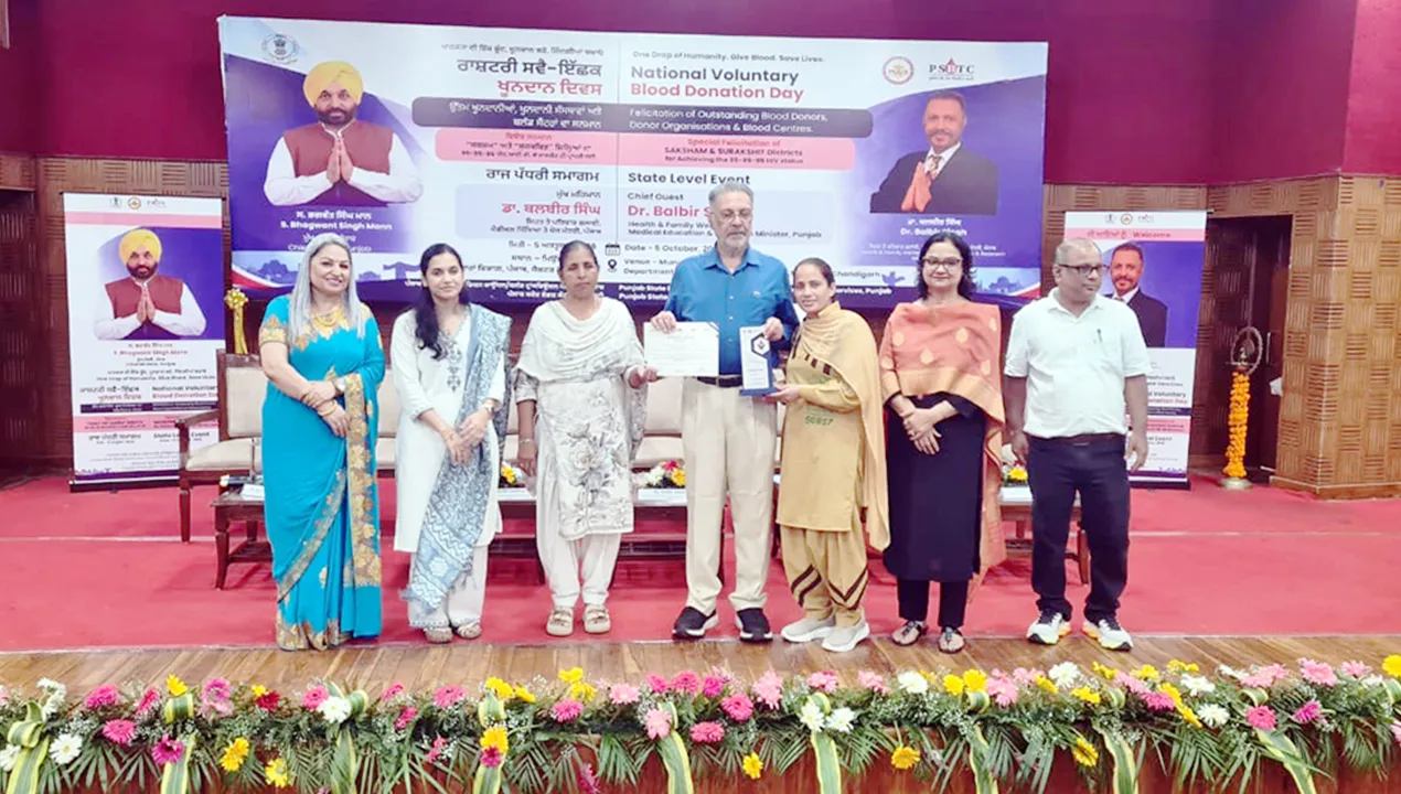 Walfare Work: ਖੂਨਦਾਨ ਲਈ ਡੇਰਾ ਸ਼ਰਧਾਲੂ ਦੀਪਤੀ ਇੰਸਾਂ ਦਾ ਰਾਜ ਪੱਧਰੀ ਸਮਾਗਮ ’ਚ ਵਿਸ਼ੇਸ਼ ਸਨਮਾਨ