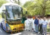 Punjab: ਭਗਵੰਤ ਮਾਨ ਸਰਕਾਰ ਵੱਲੋਂ ਦਿੱਲੀ ਹਵਾਈ ਅੱਡੇ ਲਈ ਲਗਜ਼ਰੀ ਬੱਸਾਂ ਦੇ ਬੇੜੇ ਦਾ ਵਿਸਥਾਰ; ਟ੍ਰਾਂਸਪੋਰਟ ਮੰਤਰੀ ਹਰਪਾਲ ਸਿੰਘ ਚੀਮਾ ਨੇ 5 ਨਵੀਆਂ ਸੁਪਰ ਇੰਟੀਗ੍ਰਲ ਵੋਲਵੋ ਬੱਸਾਂ ਨੂੰ ਹਰੀ ਝੰਡੀ ਦਿਖਾ ਕੇ ਕੀਤਾ ਰਵਾਨਾ