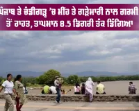 Punjab Weather Update: ਪੰਜਾਬ ਤੇ ਚੰਡੀਗੜ੍ਹ 'ਚ ਮੀਂਹ ਤੇ ਗੜੇਮਾਰੀ ਨਾਲ ਗਰਮੀ ਤੋਂ ਰਾਹਤ, ਤਾਪਮਾਨ 8.5 ਡਿਗਰੀ ਤੱਕ ਡਿੱਗਿਆ