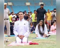 Akshay Kumar International Yoga Day: ਅਦਾਕਾਰ ਅਕਸ਼ੈ ਕੁਮਾਰ ਨੇ ਕੇਂਦਰੀ ਮੰਤਰੀ ਮਨਸੁਖ ਮੰਡਾਵੀਆ ਨਾਲ ਕੀਤਾ ਯੋਗ