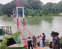 Bangladesh Heavy Rain: ਬੰਗਲਾਦੇਸ਼ ਦੀ ਲੇਕ ਸਿਟੀ ਰੰਗਾਮਤੀ ’ਚ ਮੀਂਹ ਦਾ ਕਹਿਰ, ਕਪਤਾਈ ਝੀਲ ’ਤੇ ਹੈਂਗਿੰਗ ਬ੍ਰਿਜ ਡੁੱਬਿਆ
