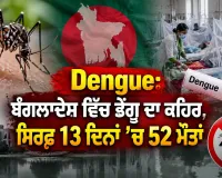 Dengue: ਬੰਗਲਾਦੇਸ਼ ਵਿੱਚ ਡੇਂਗੂ ਦਾ ਕਹਿਰ, ਸਿਰਫ਼ 13 ਦਿਨਾਂ ’ਚ 52 ਮੌਤਾਂ 