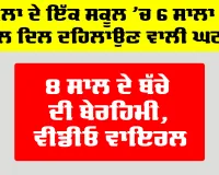 Panchkula School News: ਪੰਚਕੂਲਾ ਦੇ ਇੱਕ ਸਕੂਲ ’ਚ 6 ਸਾਲਾ ਬੱਚੀ ਨਾਲ ਦਿਲ ਦਹਿਲਾਉਣ ਵਾਲੀ ਘਟਨਾ, 8 ਸਾਲ ਦੇ ਬੱਚੇ ਦੀ ਬੇਰਹਿਮੀ, ਵੀਡੀਓ ਵਾਇਰਲ