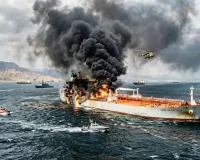 Strait of Hormuz Attacks: ਹੋਰਮੁਜ਼ ’ਚ ਇੱਕ ਹਫ਼ਤੇ ’ਚ 10 ਜਹਾਜ਼ਾਂ ’ਤੇ ਹਮਲਾ, ਓਮਾਨ ਸਾਗਰ ’ਚ ਤੇਲ ਟੈਂਕਰ ਨੂੰ ਲੱਗੀ ਅੱਗ