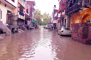 ਮੋਹਲੇਧਾਰ ਮੀਂਹ ਨੇ ਜਲ ਥਲ ਕੀਤਾ ਫਿਰੋਜ਼ਪੁਰ