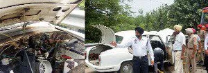 ਏਡੀਸੀ ਦੀ ਸਰਕਾਰੀ ਕਾਰ ਨੂੰ ਅਚਾਨਕ ਅੱਗ ਲੱਗੀ