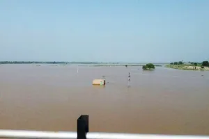 ਦਰਿਆ ‘ਚ ਜ਼ਿਆਦਾ ਪਾਣੀ ਆਉਣ ਕਰਕੇ ਫਸਲਾਂ ਡੁੱਬੀਆਂ