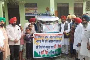 ਪਿੰਡ ਚਨਾਰਥਲ ਖੁਰਦ ਦੀ ਪੰਚਾਇਤ ਵੱਲੋਂ ਬਜੁਰਗਾਂ, ਔਰਤਾਂ ਤੇ ਦਿਵਿਆਂਗਾਂ ਲਈ ਮੁਫਤ ਈ-ਰਿਕਸਾ ਸਹੂਲਤ